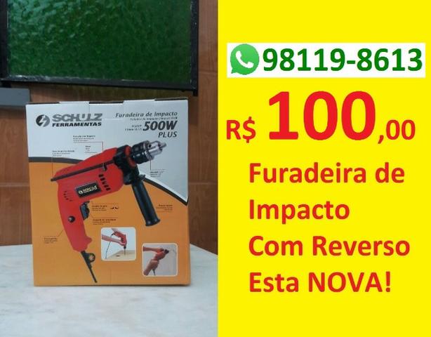 Furadeira com Reverso e Impacto - NOVA