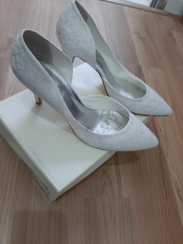 sapato branco feminino noiva