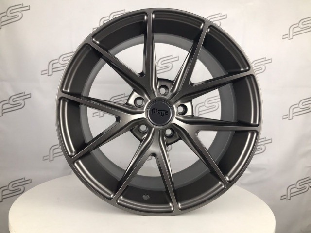Rodas Niche Misano Grafite Semi-Brilho 5x120 - 18x8 e 18x9,5 aro 18 duas talas - Foto 3