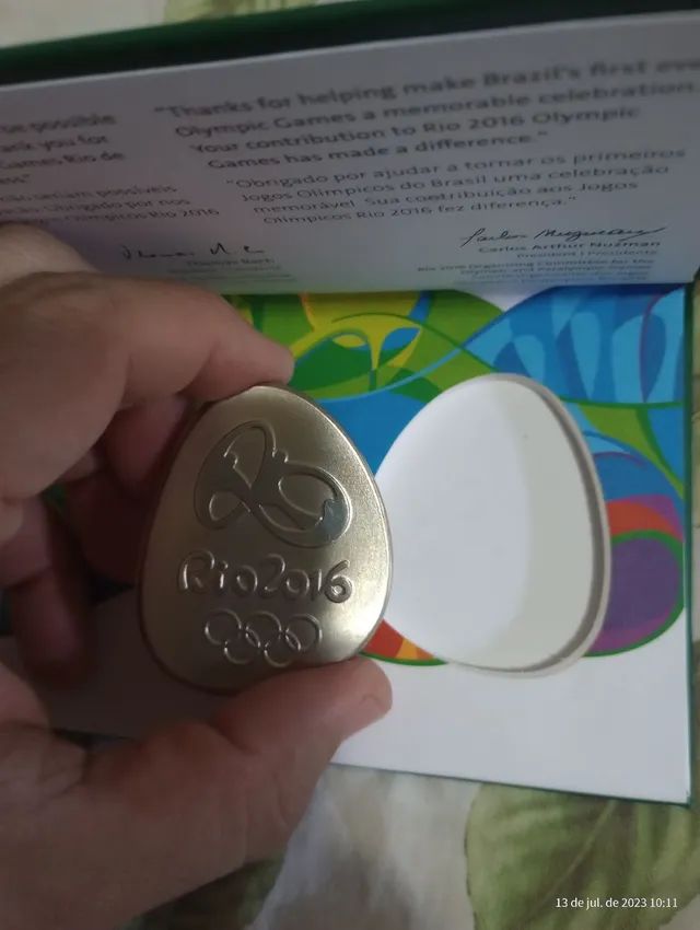 Medalha de participação na Rio 2016