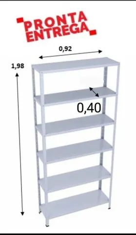 Estantes de aço 6 bandejas 40 cm para logista  - Foto 2