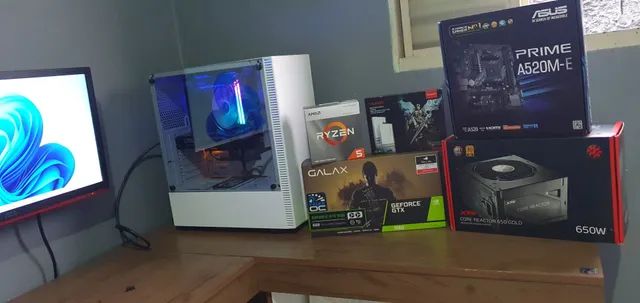 Computador Gamer Barato Completo Ryzen 5 + Kit Game+ Cadeira