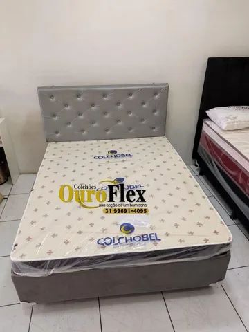 COLCHÃO D20 CASAL COM BASE BOX!!! - Foto 2