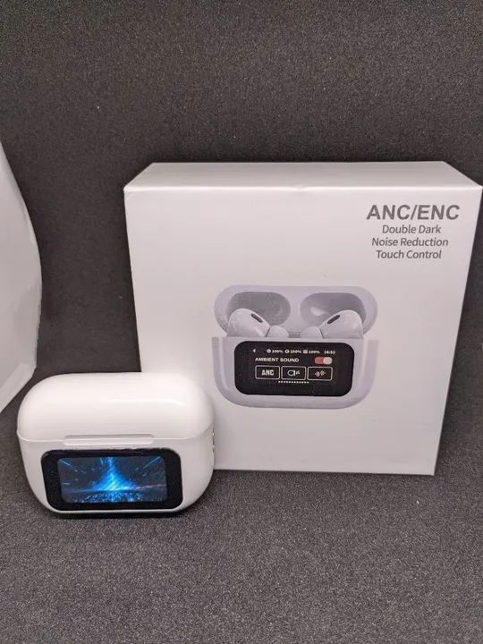 Fones de Ouvido Bluetooth com ANC e Tela Touch