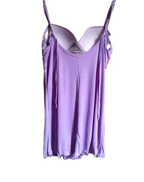 camisola sensual com renda e bojo pétala lingerie - Foto 4