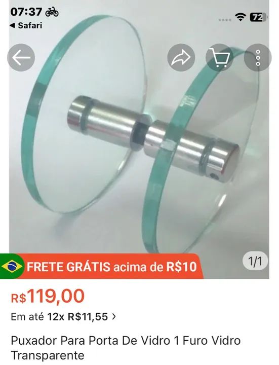 Puxador de vidro  - Foto 2