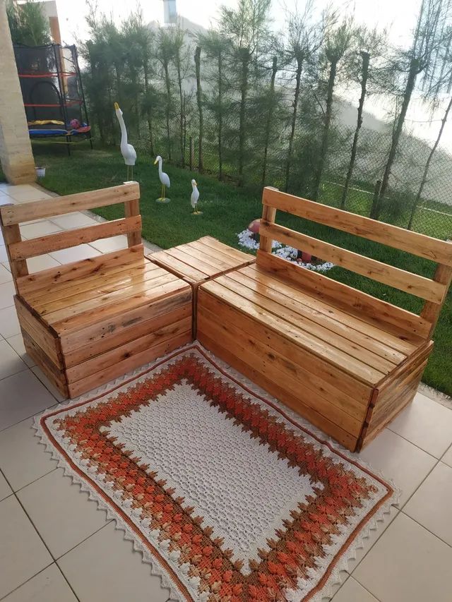 Palete bancos rústicos. Fabricamos móveis de Pallet, Pallets e pinus.