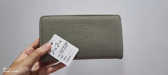Carteira feminina verde nova