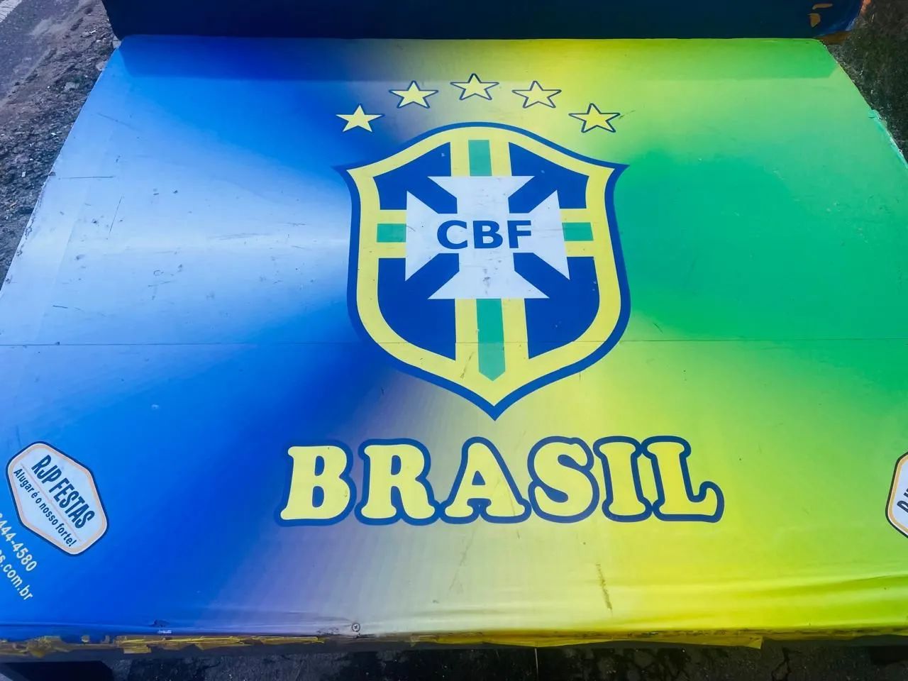 Mesa Futmesa tamanho oficial madeira com pés desmontáveis e separa no meio  - Foto 5