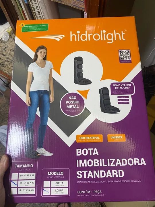 MULETAS AXILARES E BOTA TIPO ROBOFOOT M 38 A 42. 