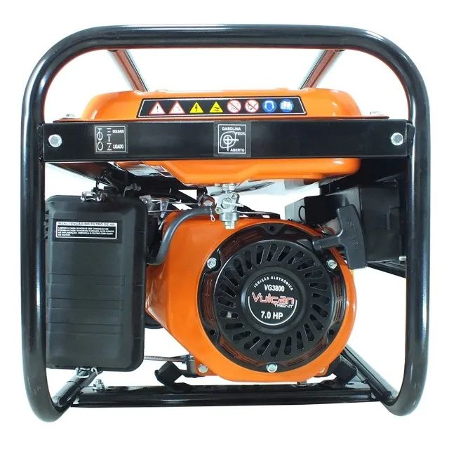 GERADOR DE ENERGIA A GASOLINA 4T 208cc 7HP 3.0kVA 3000WATTS BIVOLT VG3800 VULCAN TRENT - Foto 4
