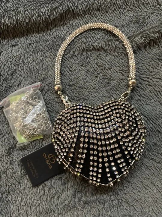 Bolsa de mão concha prateada - Foto 2