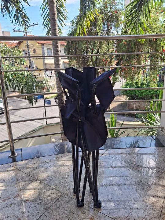 Cadeira de camping superleve.