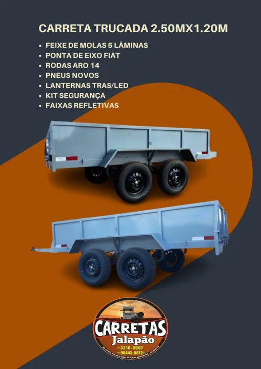CARRETINHA REBOQUE TRUCADA