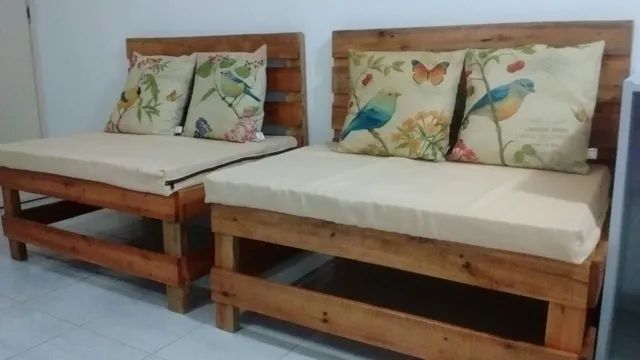 Palete bancos rústicos. Fabricamos móveis de Pallet, Pallets e pinus. - Foto 4
