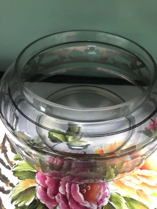 Bomboniere em vidro com lapidação floral - Foto 3