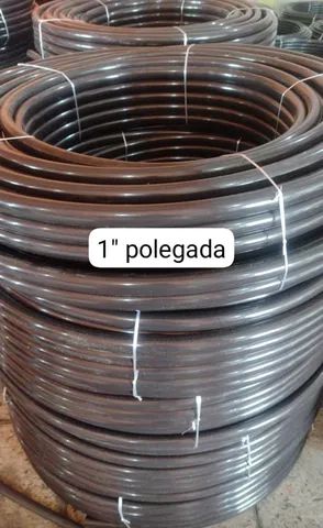 Mangueira de Polietileno, Irrigação Borracha Preta 1/2" 100mts - Foto 3