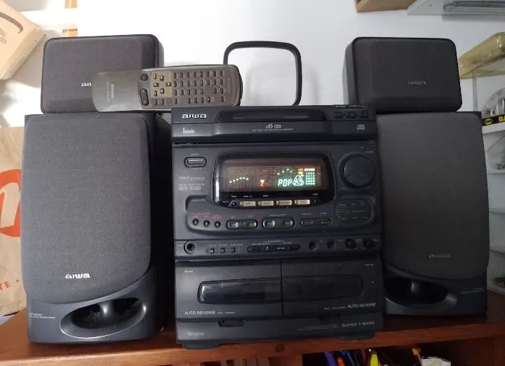 Som Aiwa NsX-5200 CD Player - 4 Caixas Acústicas
