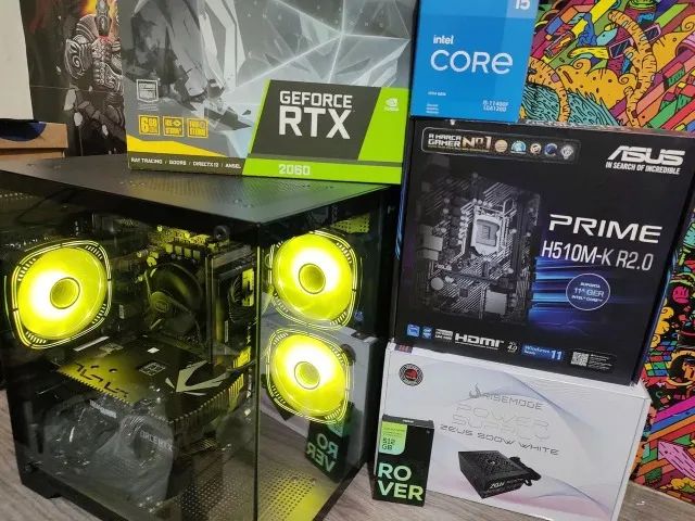 Pc Gamer Intel i5 10400F + RTX 2060 6GB - Loja Física - Garantia 1 ano