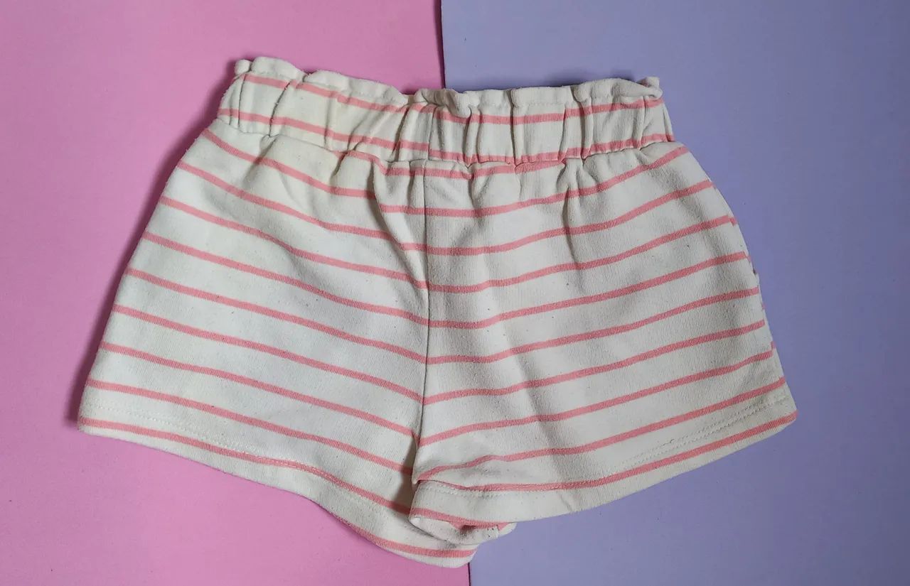 Shortinho listrado infantil Zara - Foto 4