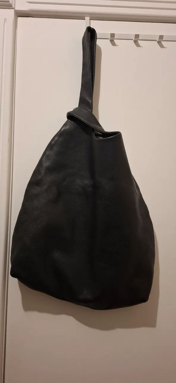 Bolsa Couro Preta