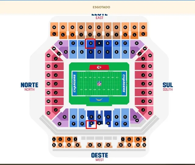 NFL game SP - 2 acessos