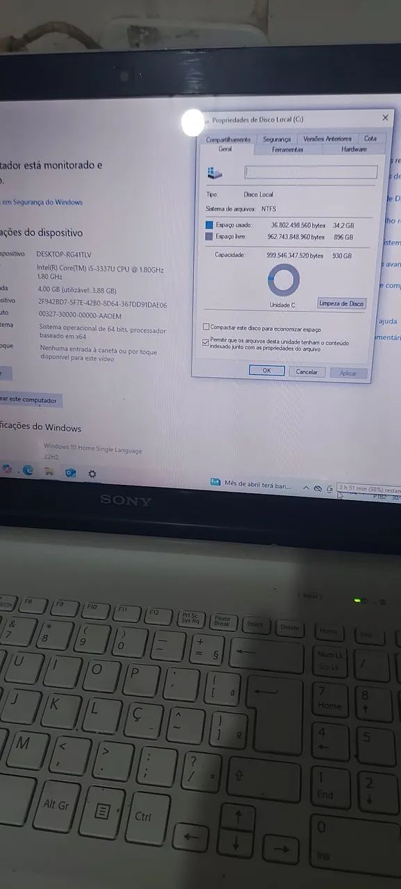 Notebook Sony -  Tela de 15.6 polegadas i5 - Foto 5