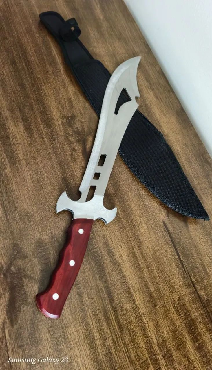 Faca Campeira - Aço Inoxidável - Cabo de Madeira - Foto 3