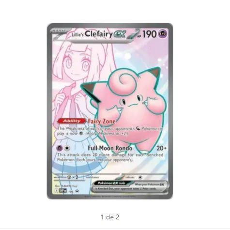 Carta Pokémon TCG Clefairy EX da Lilian (195 Promo) Edição em Português NM