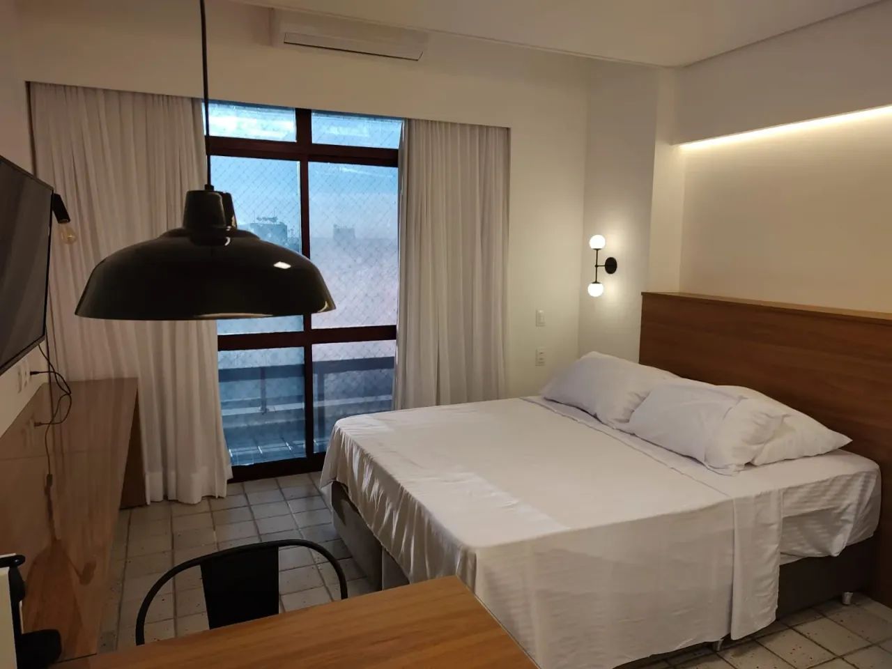 Flat mobiliado no Golden Beach, em Piedade, Beira Mar, com móveis novos e reformado. - Foto 7