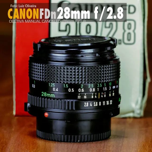 Objetiva Manual Canon FDn 28mm f/2.8 Na caixa + filtro Canon CCB12(80B). - Foto 2