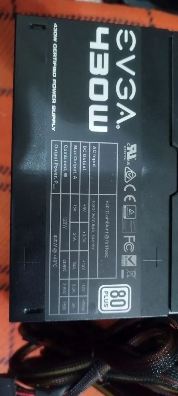 Fonte EVGA 430W Plus White bivolt com pfc ativo - Foto 2