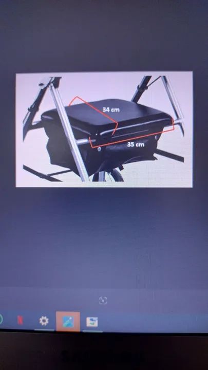 Andador com 4 rodas, assento e cesta - Foto 4