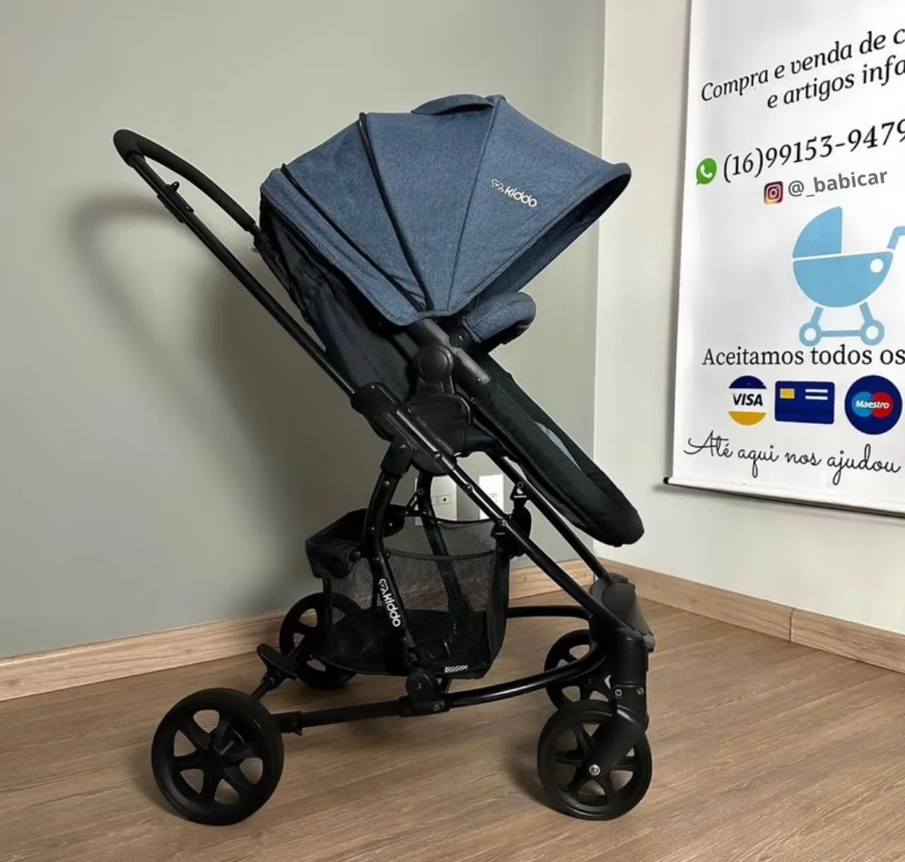 Carrinho Completo - KIDDO Prima (azul)65578368701827122