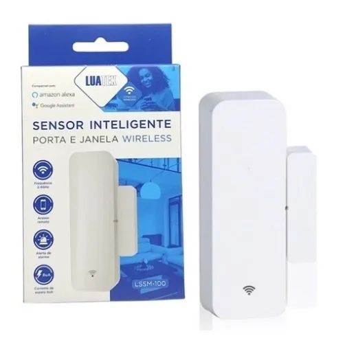Sensor Inteligente Porta e Janela Conexão Wireless Lua Tek Smart Wifi Amazon Alexa Google  - Foto 5
