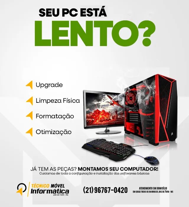 Manutenção de PCs e Notebooks - Atendimento em Domicílio