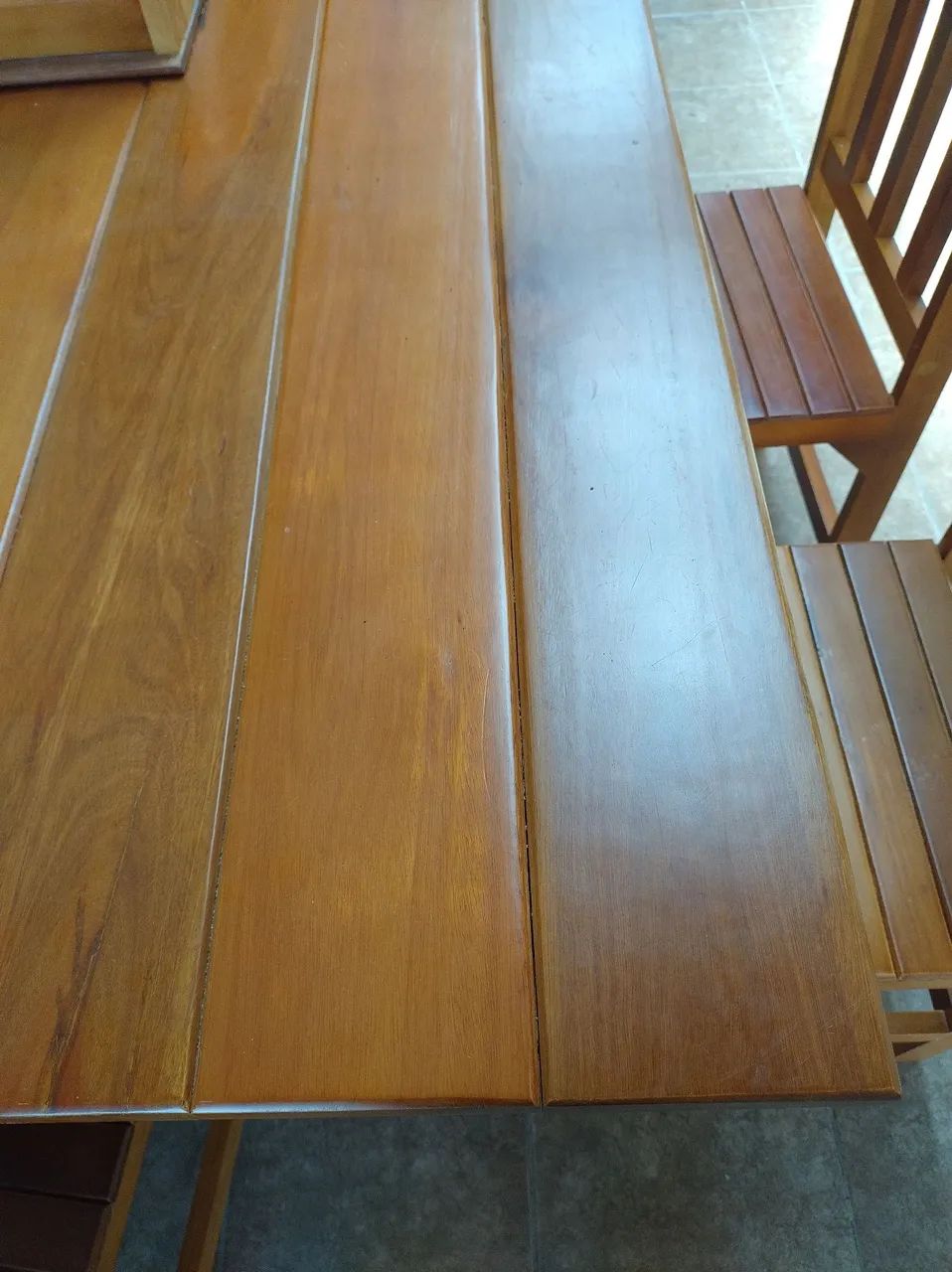 Mesa com cadeiras madeira - nova65060623689987122