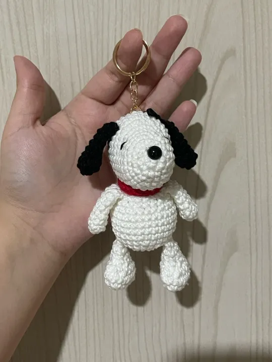 Chaveiro Snoopy Crochê