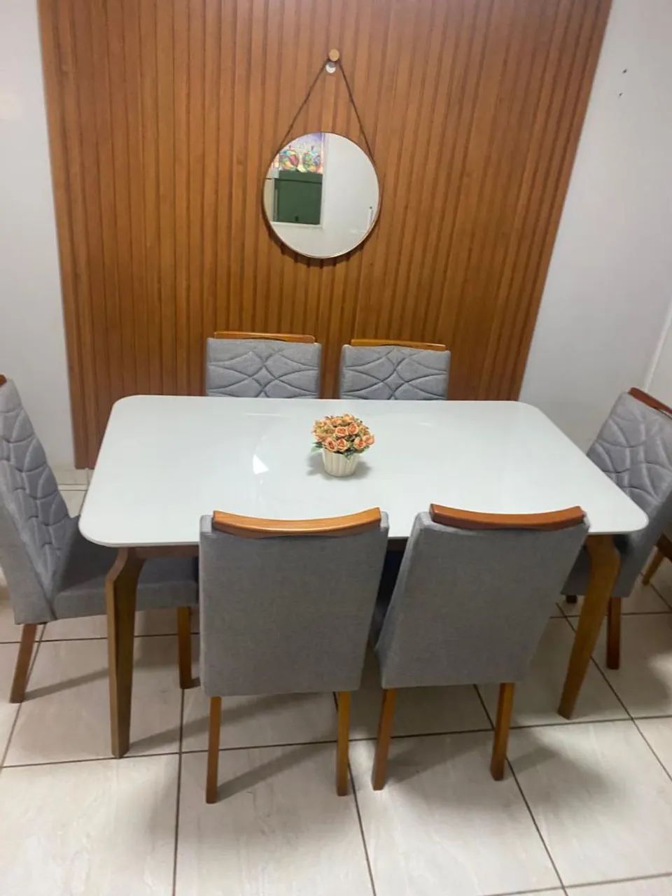 Mesa de jantar em madeira 160x90 georgi - Foto 3