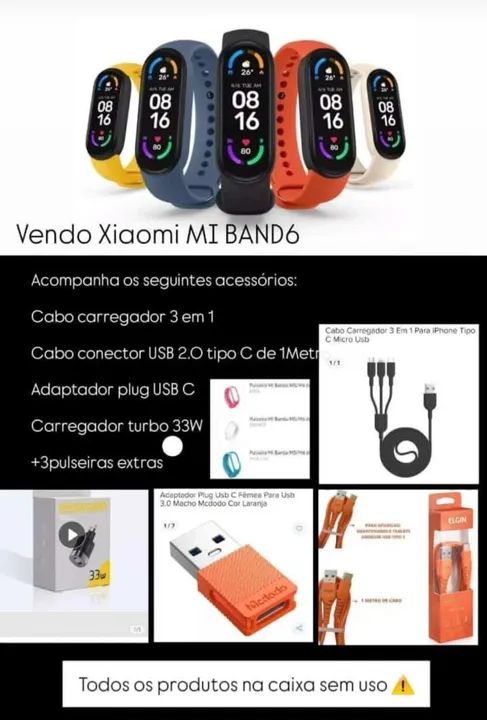 XIAOMI SmartWatch (com Acessórios) - LACRADO - Foto 3