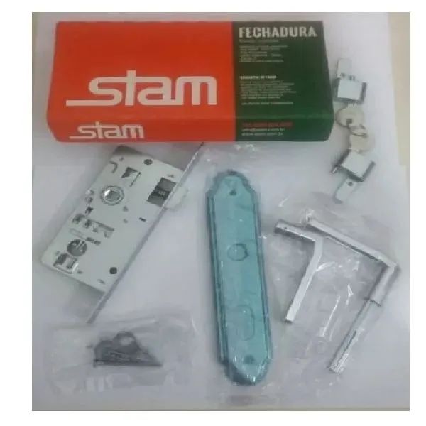 Fechadura Externa com Espelho Cromado 501/502-03 - Stam - Para Sete Lagoas - Foto 3