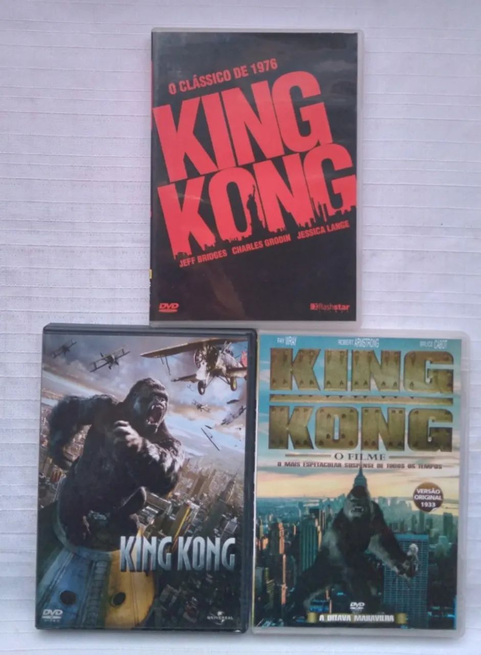 Dvd Coleção king Kong - 3 Dvds (originais)