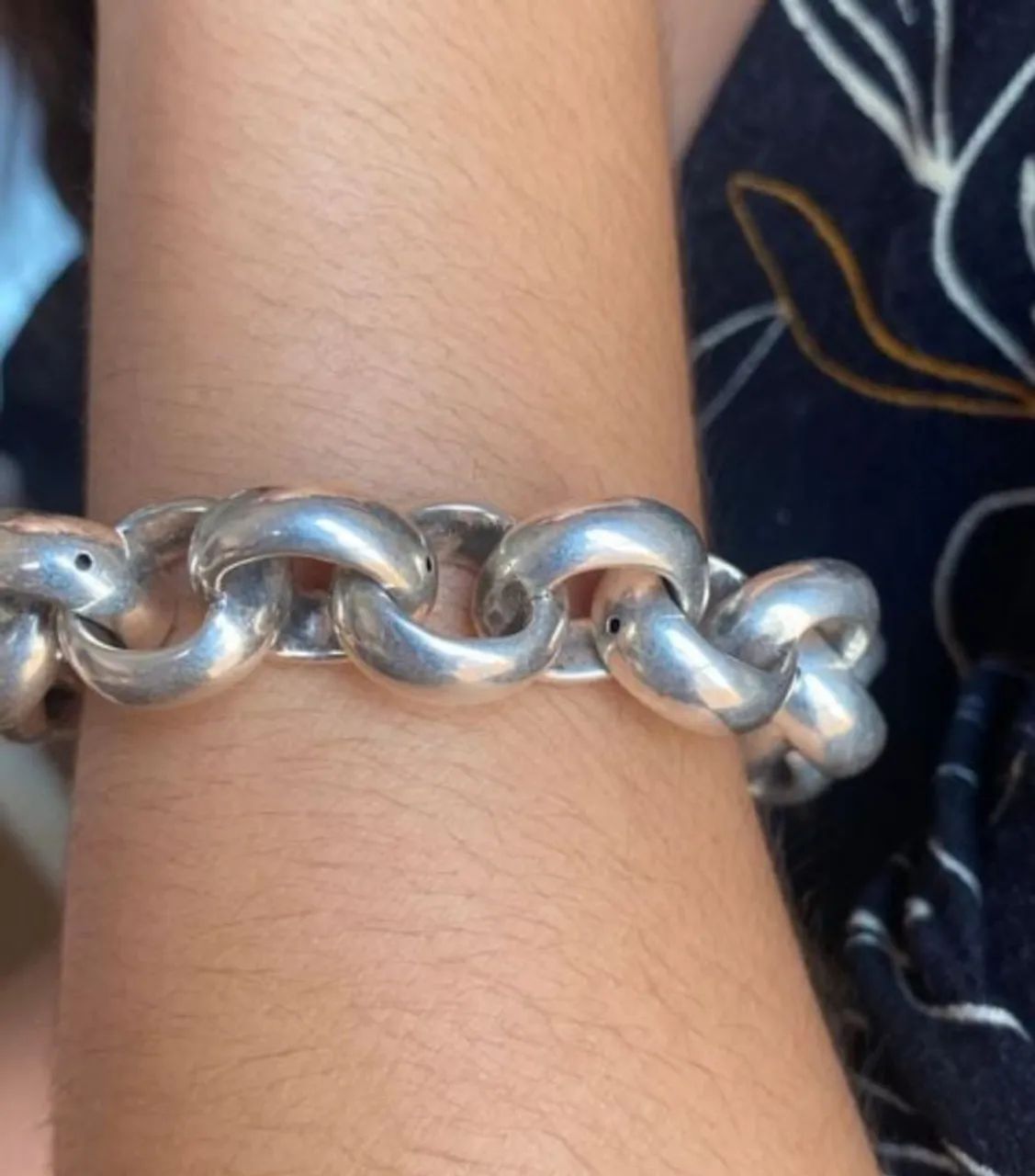 Pulseira de prata 925 elô português 