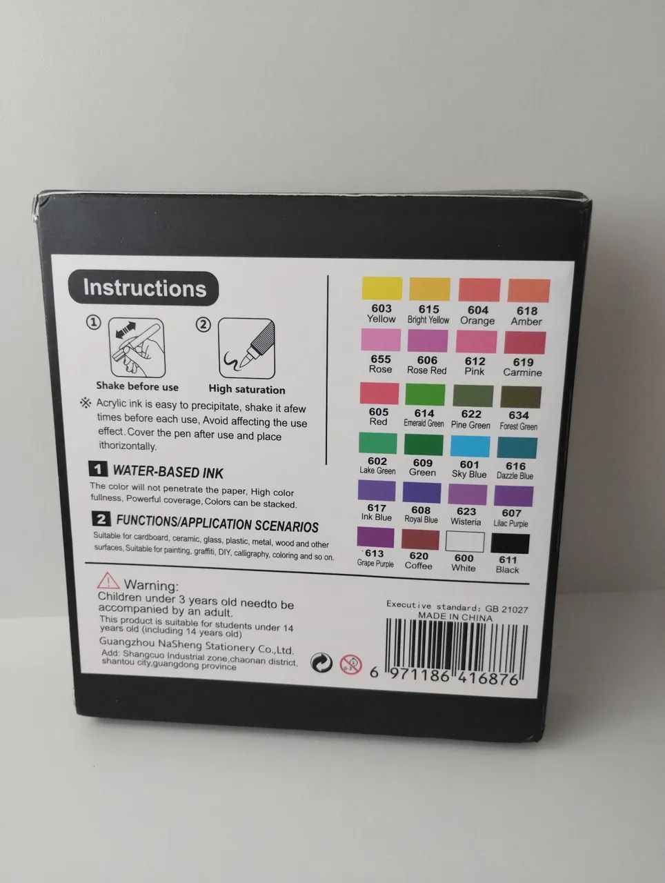 Marcador Acrílico Acrylic Brush 24 cores  - Foto 2