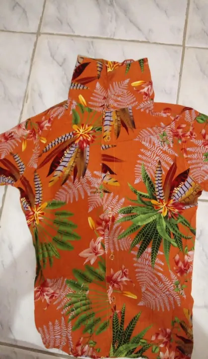 Camisa havaiana infantil-11 anos