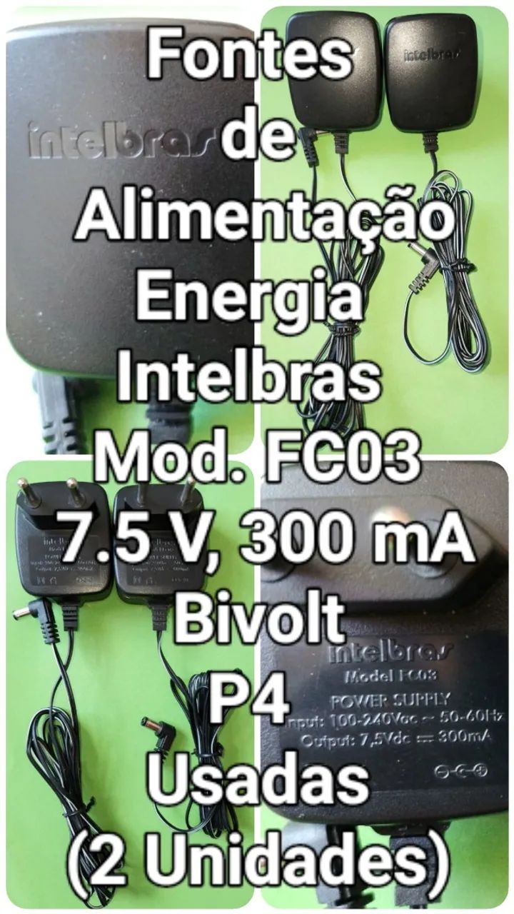  Fontes de Alimentação Intelbras Usadas