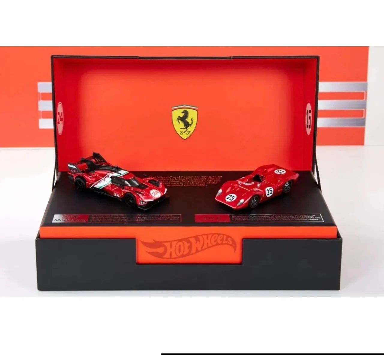 Conjunto Hot Wheels x Ferrari Heritage Collection JDK37-9893, novo