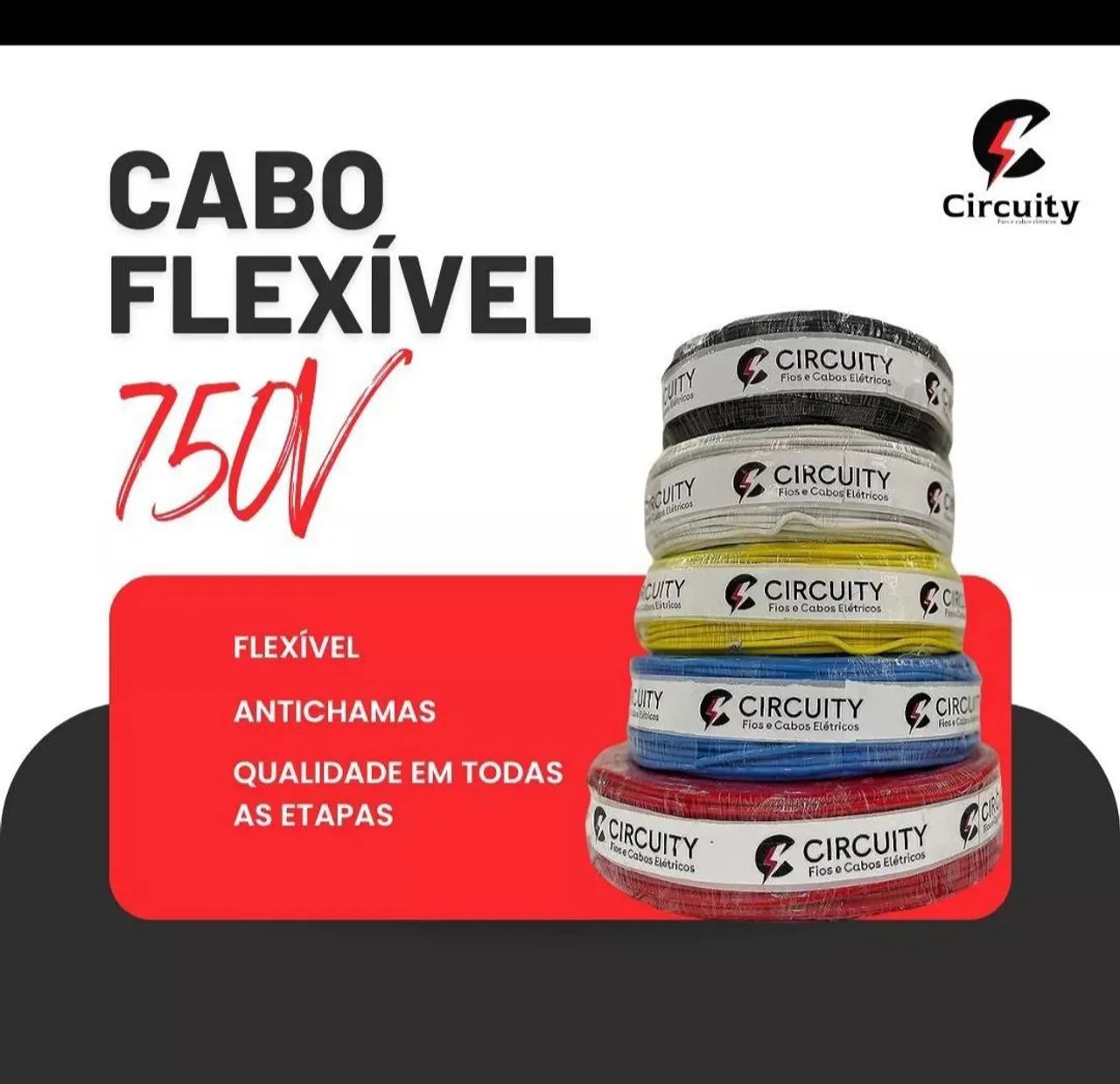 Fios e Cabos Elétricos - Várias Cores - 100 Metros - Foto 2