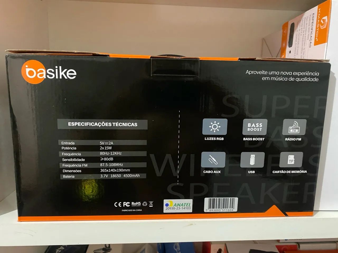 Caixa de Som BOMBOX BASIKE  - Foto 5