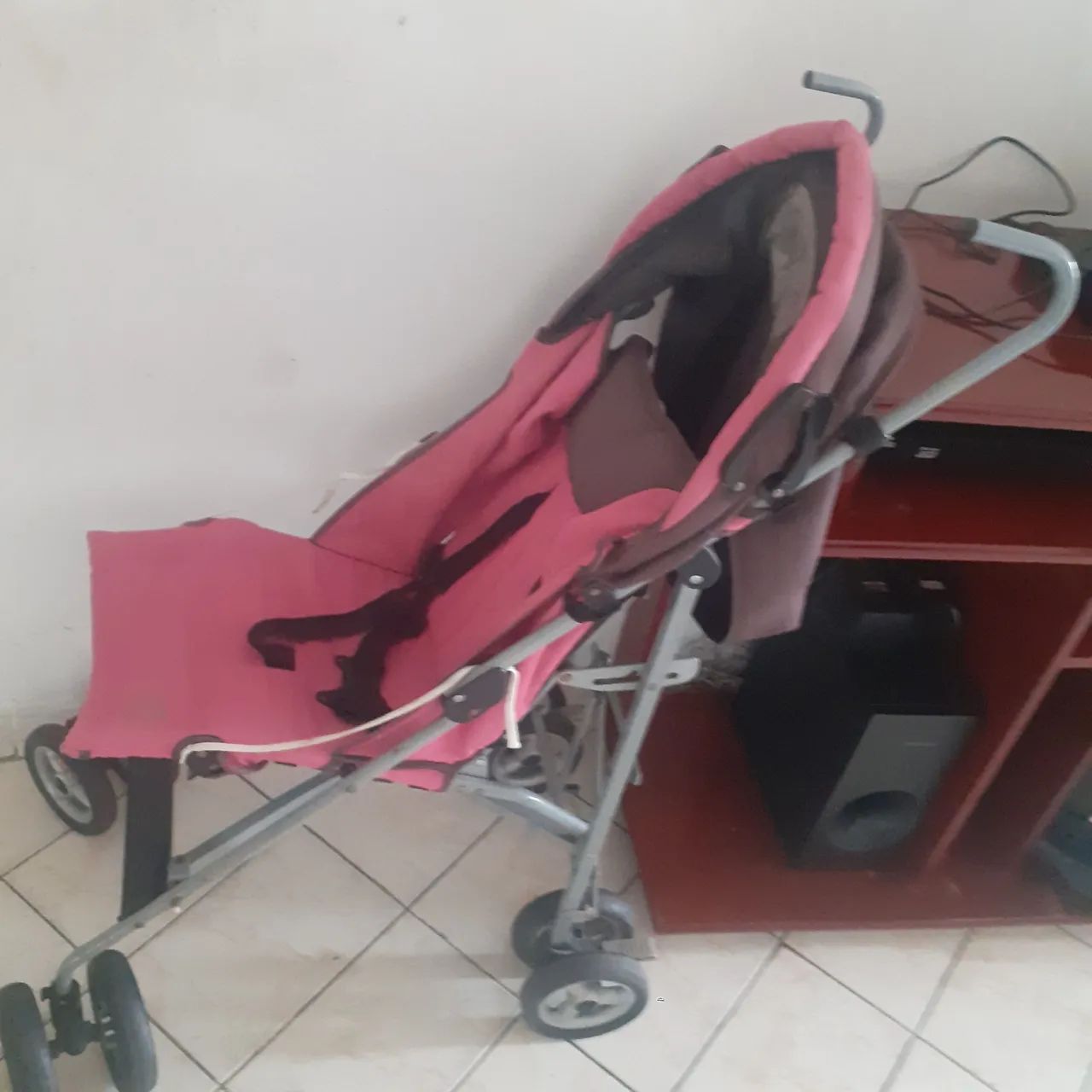 Carrinho de Bebê Rosa